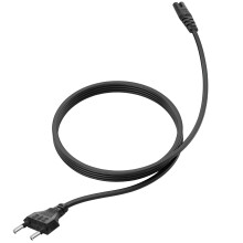 LinQ Power cable Euro to C7 for PC, Monitor and Consoles 1.5m, Black
