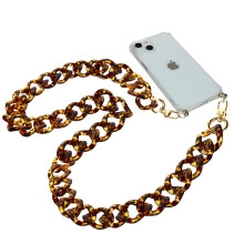 Gioiello da Telefono Catena Maglia Chunky 120 cm Marrone Screziato