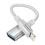 Swissten Adattatore OTG Lightning-USB per iPhone, Bianco 1