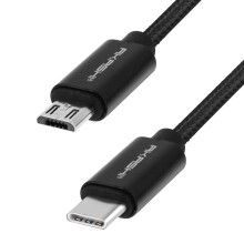 Akashi Cabo USB tipo C para Micro-USB - Transferência e carregamento - 1m