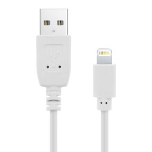 USB 2.0 Apple Lightning Ladekabel Quick Charge Aufladen & Sync. 1.2 m – Weiß