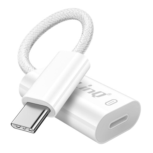 LinQ USB C to Lightning Rapid Charge Power 60W Delivery Adapter, White