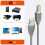 LinQ USB-A 2.0 Cable to USB B 2.0 Quick Transfer Stable Connection 1.8m 3