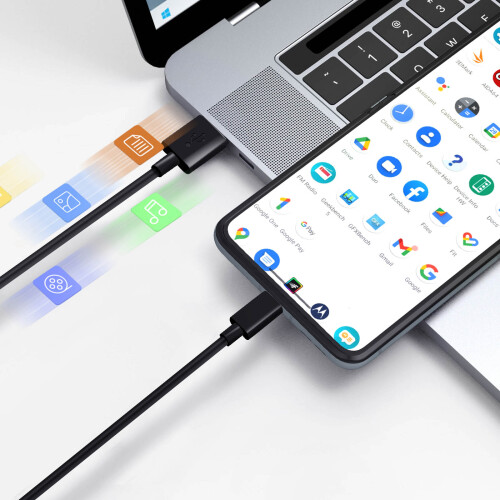 Motorola Câble USB vers USB-C Motorola Original Charge et Synchronisation Noir 1m 2