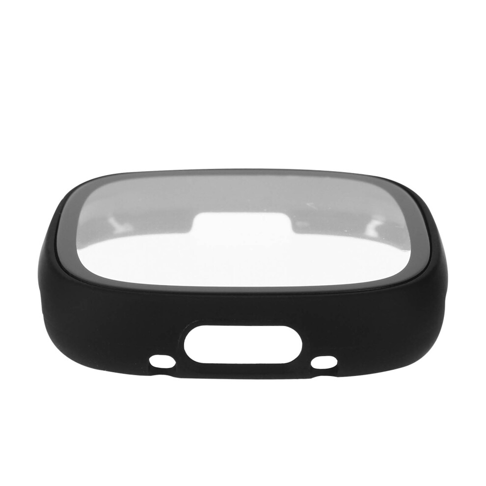 Case With Tempered Glass Screen Protector For Fitbit Versa 4 / Sense 2 Black 3662427745086