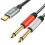 LinQ Cabo divisor USB-C a 2 x 6,35mm 2