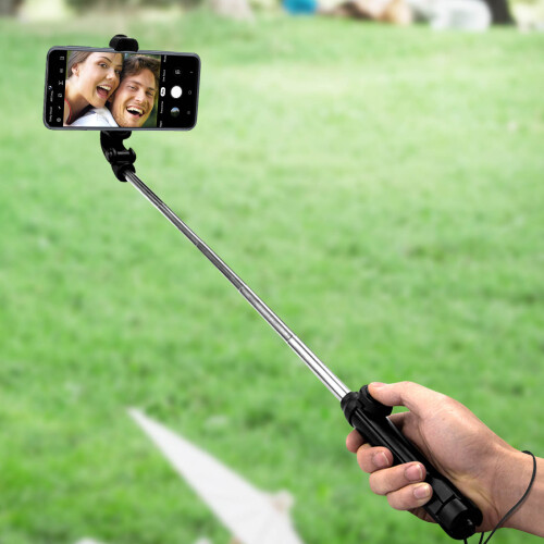 Avizar 2 in 1 Bluetooth Selfie Stick for Phone Tripod Retractable Remote Control 2