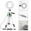 Trépied Smartphone Rotatif à 360 LED intégrées Hauteur max 1m - Argent 2