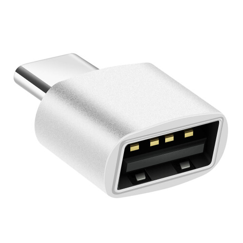 Avizar MacBook Adapter USB-C Stecker auf USB 2.0 Buchse 480 Mbps Silber