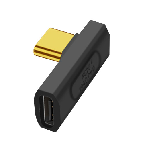 Avizar USB-adapter USB C horizontaal schuin240 W, 40 Gbps, Zwart
