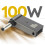 USB-C auf DC 4.0 x 1.35mm 100W Ladeadapter für ASUS Computer – Grau 4