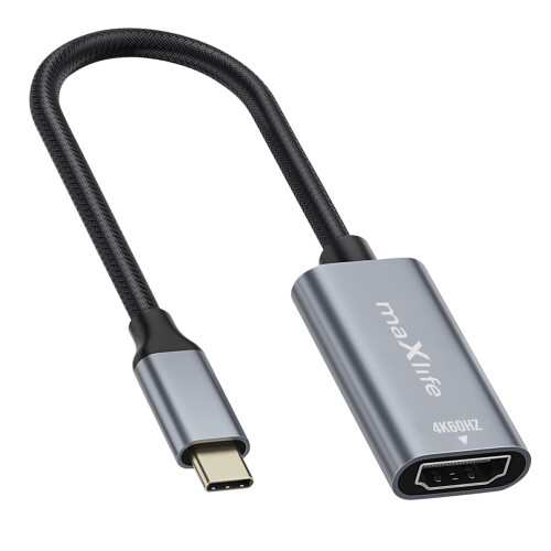 Maxlife USB-C to HDMI Video Adapter 4K Resolution Compact Design