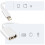 Avizar Adaptateur OTG USB vers Lightning Compact Portable 10cm Blanc 3