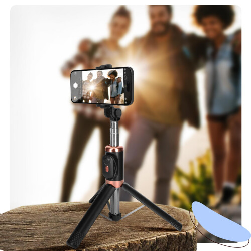Avizar Selfie Stick with Built-in Bluetooth Remote, Black 2
