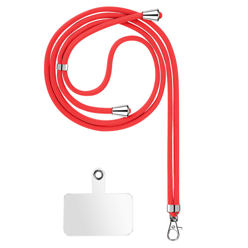 Corda Universale da Smartphone per Cover e Custodia Regolabile 90cm Rosso 1