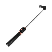 Avizar Selfie Stick with Built-in Bluetooth Remote, Black