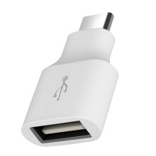 Adaptateur Google Original USB OTG femelle vers USB-C mâle Blanc