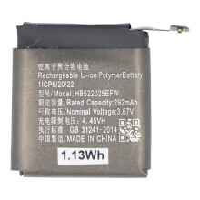 Avizar Ersatzakku Huawei Watch GT 3 42 mm 387 V 292 mAh Li-Polymer Schwarz