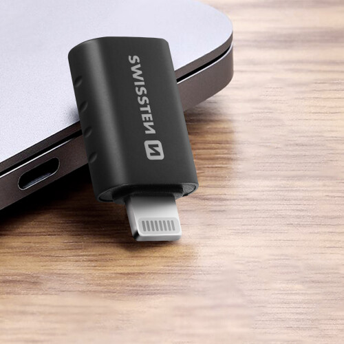 Adattatore da Lightning a USB-C trasferimento dati e ricarica Swissten 2