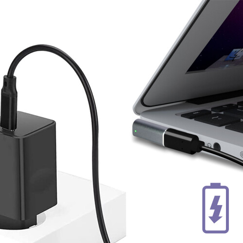 MacBook MagSafe 2 naar USB-C Power Delivery Compact Adapter Zilver 2