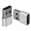 Adattatore USB a USB-C, Smartphone, Tablet, PC, Carica e Sincro, Argento 2