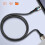 LinQ Câble USB vers Lightning Nylon Tressé 1.2m Charge Rapide 3A Noir 3