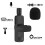 Avizar Wireless Micro Tie with USB C Receiver for Smartphone, Black 3