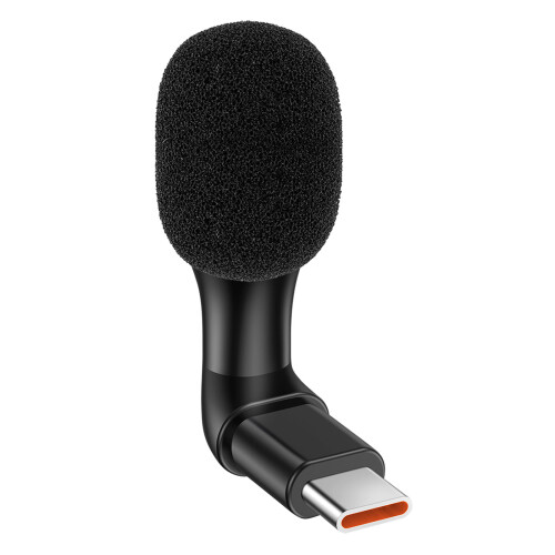 Micro USB-C Réduction de bruit et son omnidirectionnel Ultra-compact Noir 1