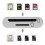 Lettore di schede universale per micro-SD / SD / TF, adattatore USB-C, bianco 4