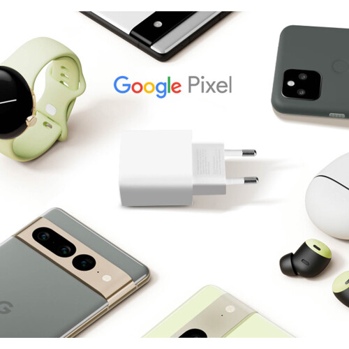 Google Google Original Google USB-C 18W Wall Charger + USB-C Charging Cable, White 2
