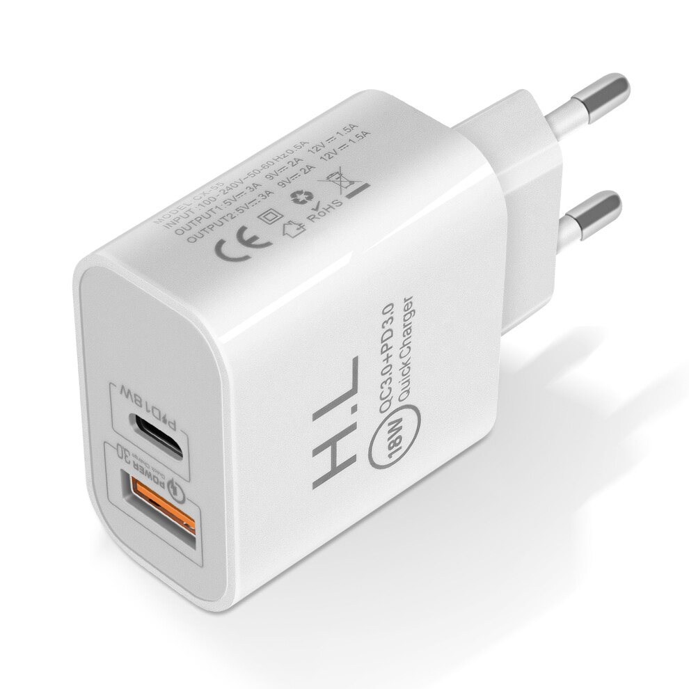 Charger Usb / Usb-C 18W Power Delivery Q.c 3.0 White 3662427556439