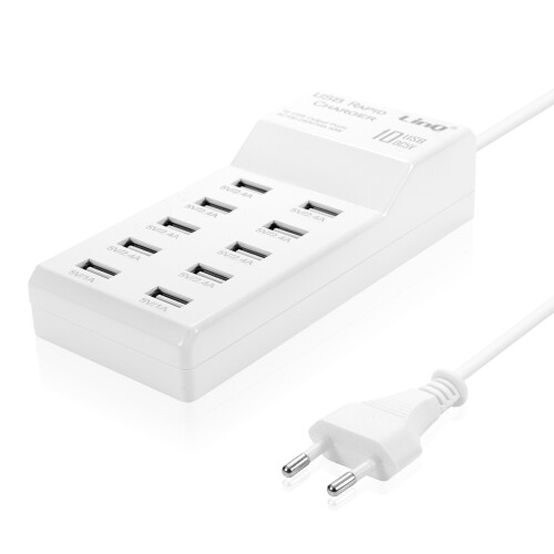 LinQ Ladegerät (50W) mit 10 Quick Charge USB Anschlüssen 1
