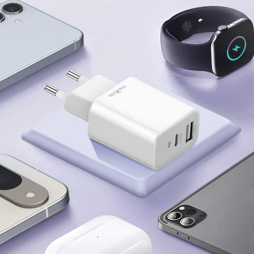 Maxlife USB + USB C Doble puerto USB + USB C Power Delivery 20W 2