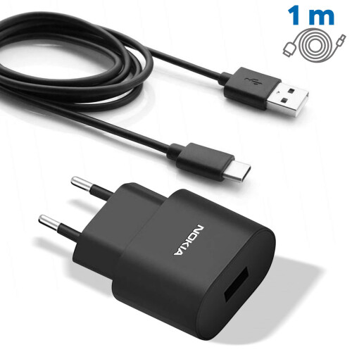 Nokia Netzteil mit integriertem 1m USB-C Kabel 15W Nokia - Schwarz 2