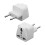 Multiadattatore per prese di UK, America e Caraibi verso USB tipo C – bianco 2