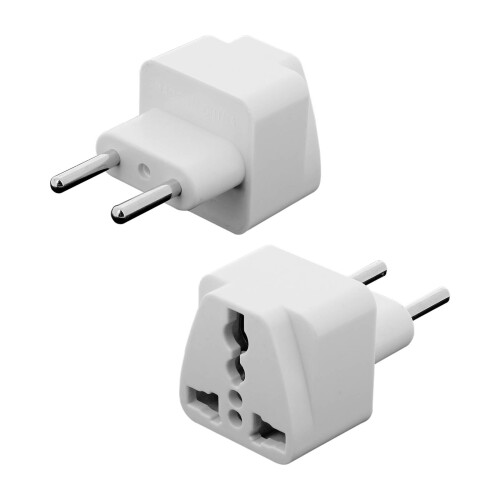 Multiadattatore per prese di UK, America e Caraibi verso USB tipo C – bianco 1