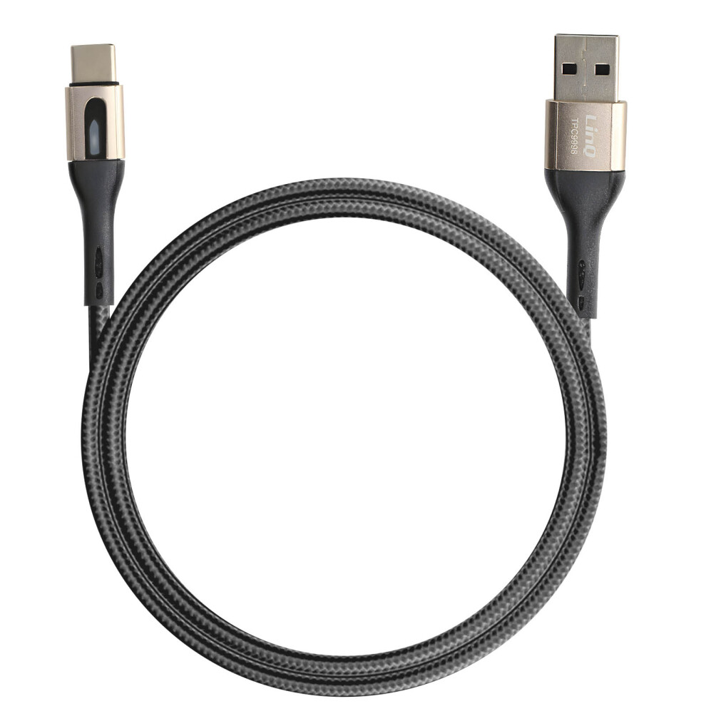 Linq Usb To Usb C 3A Sync Length 1.2M Cable, Black 3662427970778