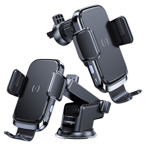 Forcell 2 in 1 Car Holder Load Qi Suction Cup and Ventilation Grid