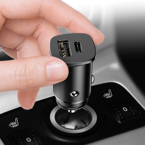 5A USB / USB-C Autoladegerät by Baseus – Schwarz 2
