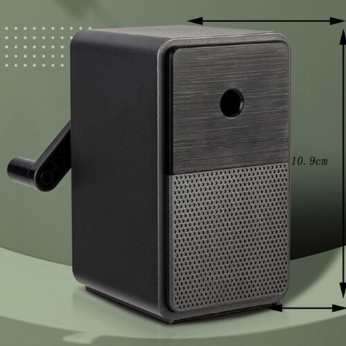 Hand Crank Pencil Sharpener with Automatic Pencil Feed, 5 Grits, Large Scrap Box for Students and Office 2