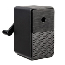 Hand Crank Pencil Sharpener with Automatic Pencil Feed, 5 Grits, Large Scrap Box for Students and Office
