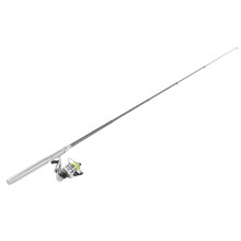 Aluminiumlegierung Mini Angelrute & Rolle Silber 20cm Kompakt Bequemlichkeit