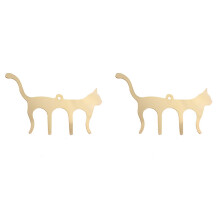 2X Metal Music Note Clips Cat Shaped for Outdoor Performance, Sheet Music, Piano, Guitar, Violin - Gold Color