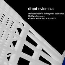 12 Stück Hochgeschwindigkeits-Nylon-Badminton-Atzungen für Indoor- und Outdoor-Spiel