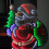 Premier 60cm Light up Standing Santa with Tree Christmas Infinity Light with Multi-Coloured LEDs 3