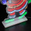 Premier 60cm Light up Standing Santa with Tree Christmas Infinity Light with Multi-Coloured LEDs 8