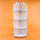 White Hollow Carved 4 Tier Corner Shelf Bookcase 6
