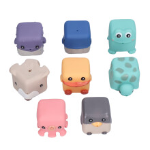 Weiche Baby Stapelspieleblocks 6-12 Monate Tier-Schnullerspielzeug