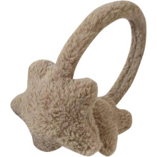 (Khaki) Star - Shaped Furry Short Plush Earmuffs - Warm Ear Covers for Students Ideal for Winter Outdoor Activities