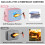 (Pink) Fireproof Document Box with Lock, Portable Fireproof Waterproof Document Bag, Fire Proof File Box for Documents, File Organizer Box for Important Pape 5